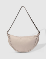 Sylvia Nylon Crossbody Bag- Beige- Louenhide