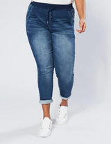 Riley Denim Jogger - Blue Wash - Monaco Jeans - FUDGE Gifts Home Lifestyle