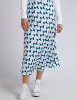 Janey Geo Skirt - Navy Geo Print - Elm Lifestyle - FUDGE Gifts Home Lifestyle