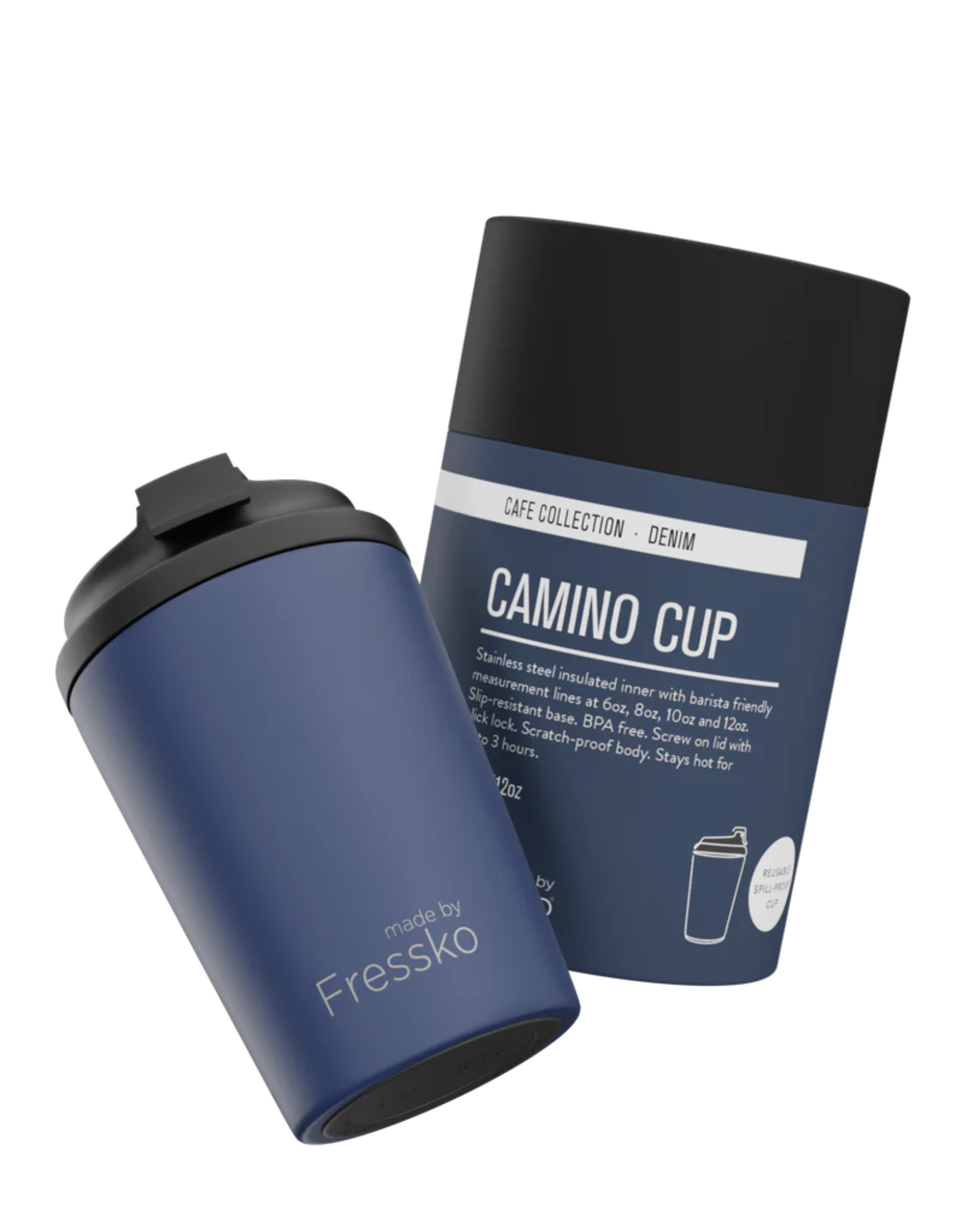 12 oz Camino Cup - Denim - Fressko