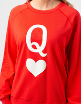 Classic Sweater - Flame with Queen Hearts - Stella + Gemma