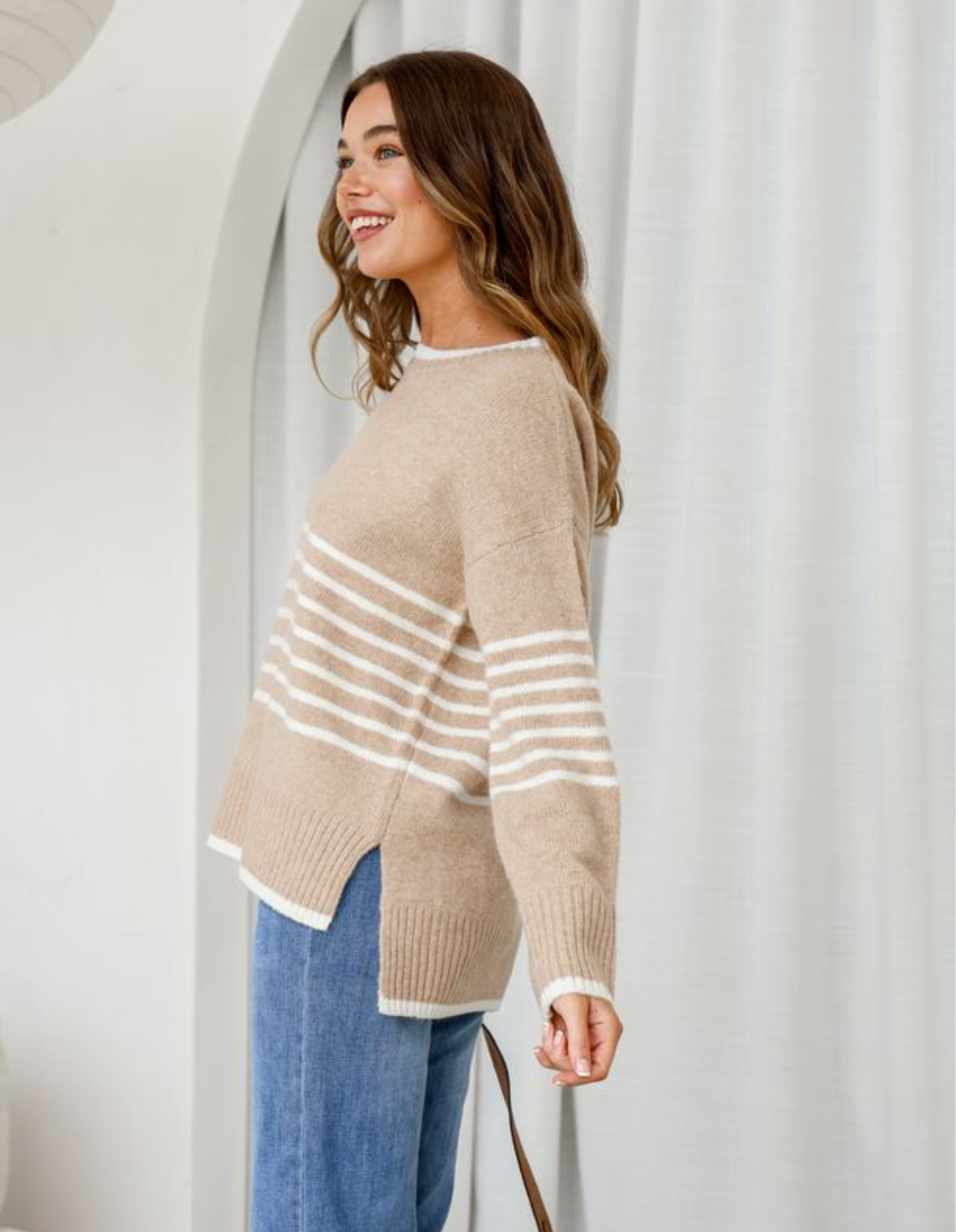 Dana Stripe Knit - Fudge Gifts - FUDGE Gifts Home Lifestyle