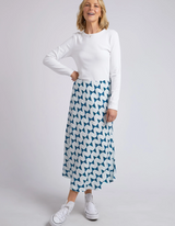 Janey Geo Skirt - Navy Geo Print - Elm Lifestyle - FUDGE Gifts Home Lifestyle