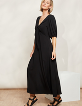 La Mer Tie Dress - Sable - Eb&Ive