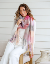 Check Knit Scarf - Fudge Gifts