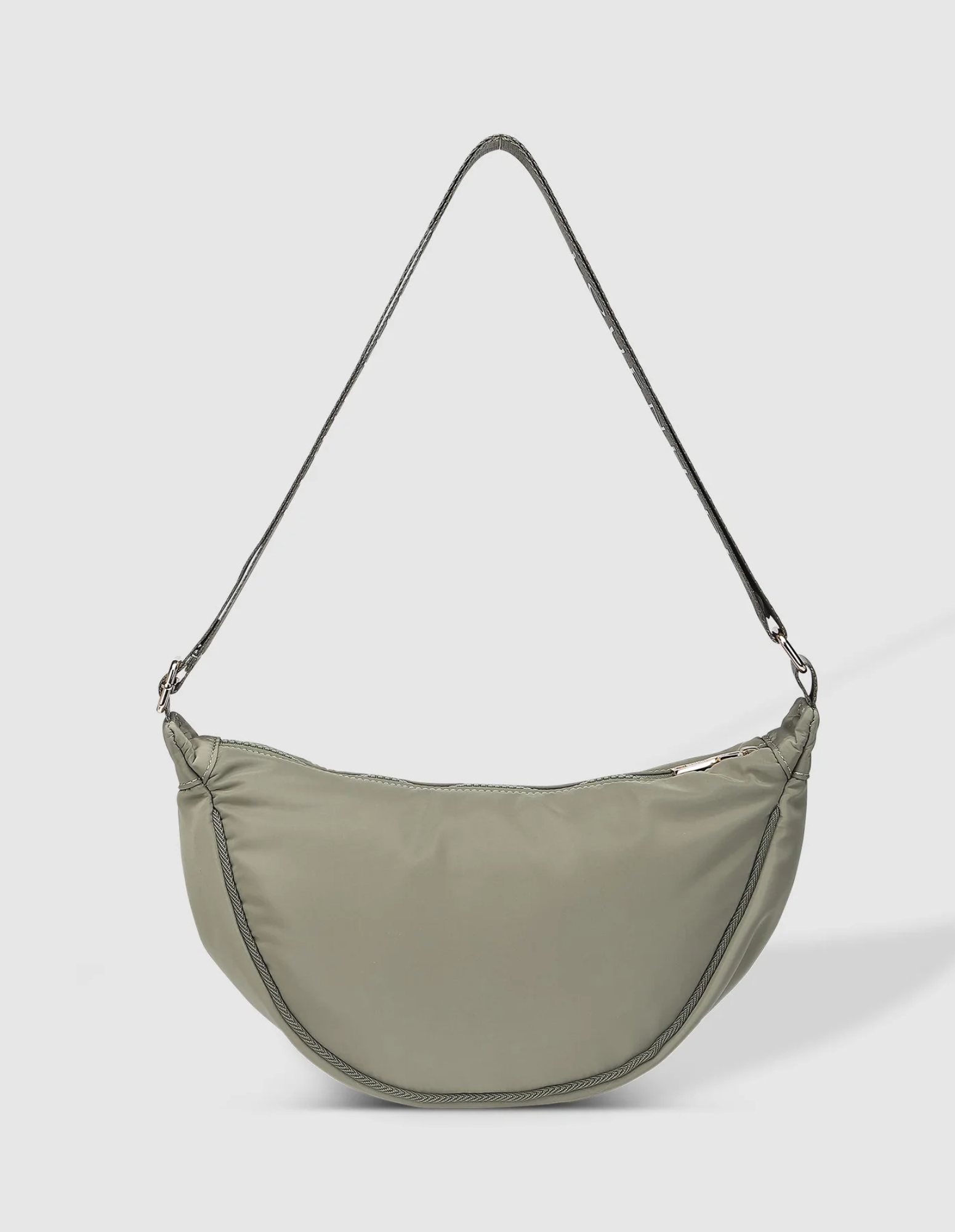 Sylvia Nylon Crossbody Bag- Khaki- Louenhide