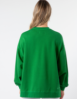 Sunday Sweater - Emerald with Blush Houndstooth - Stella + Gemma