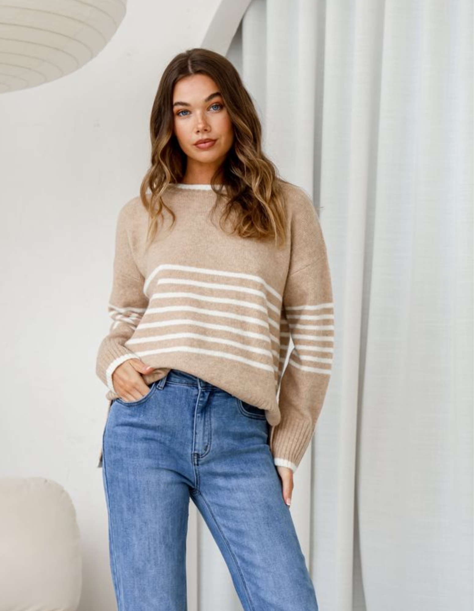 Dana Stripe Knit - Fudge Gifts