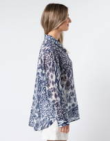 Syros Blouse - Medina Blue - Stella & Gemma