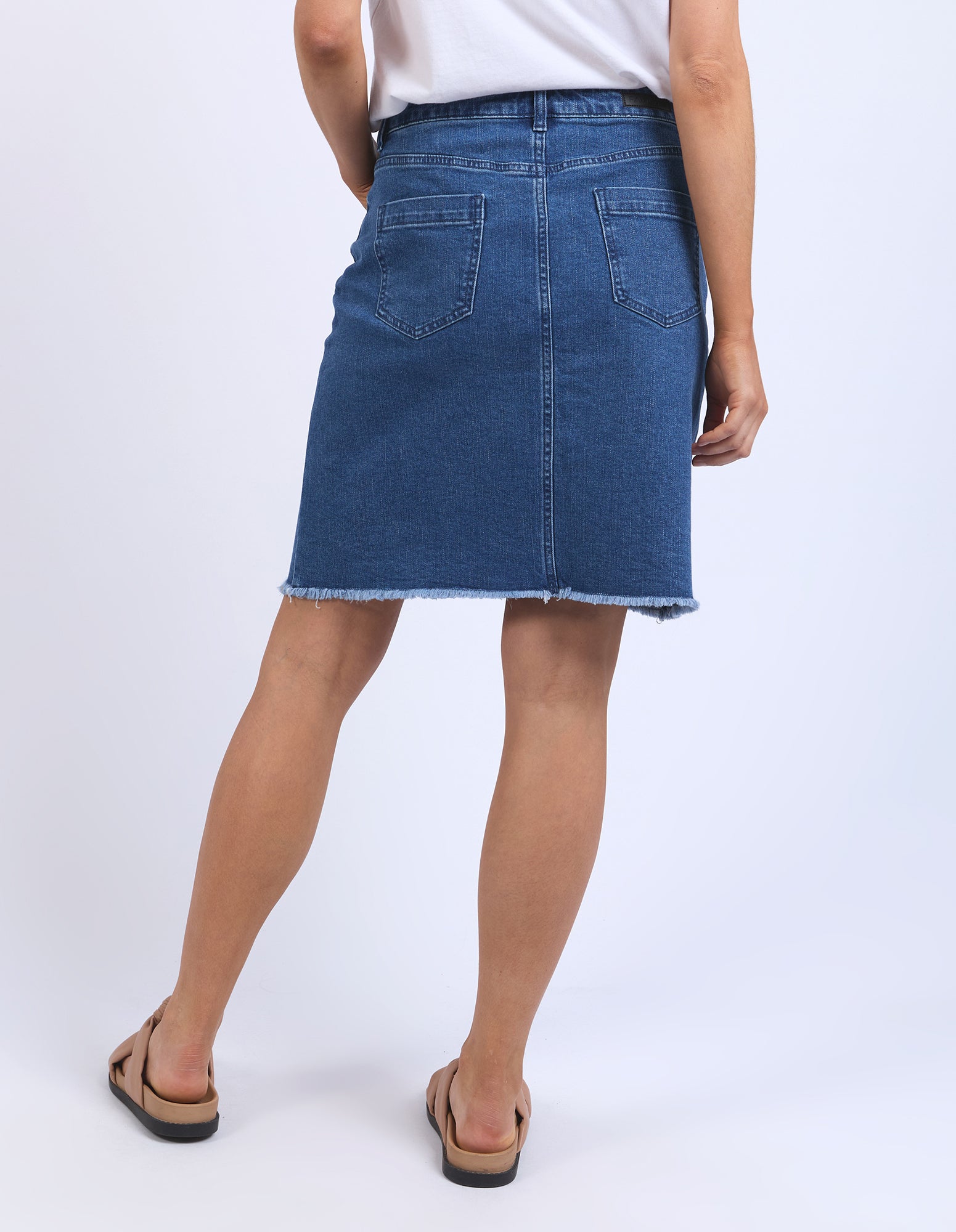 Belle Skirt - Mid Blue - Foxwood