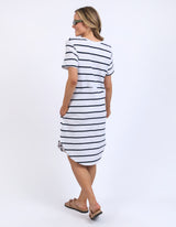 Bay Stripe Dress - Navy - Foxwood