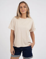 Huntleigh Oversized Tee - Oat - Foxwood