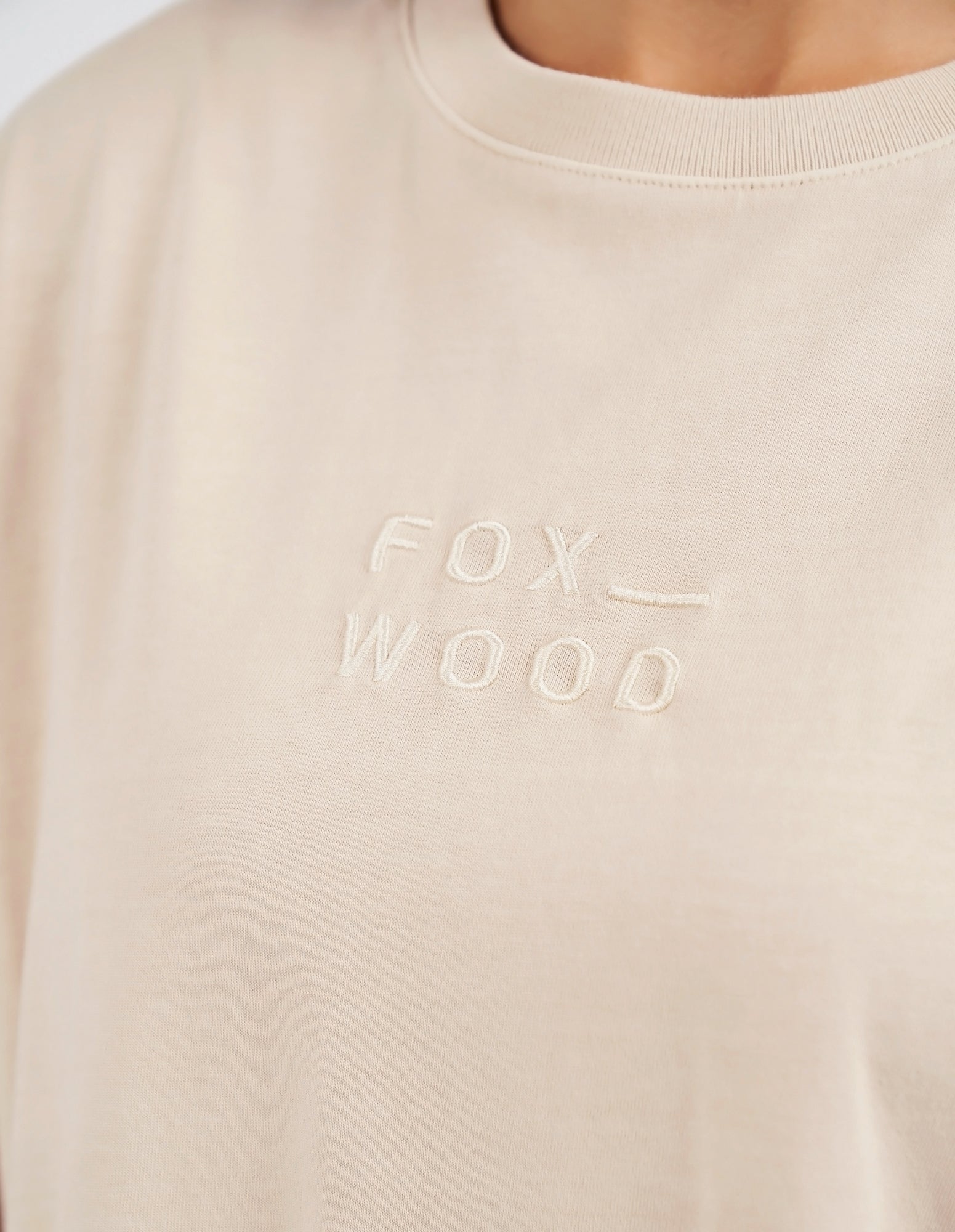 Huntleigh Oversized Tee - Oat - Foxwood