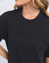 Simplified Tee Dress - Washed Black - Foxwood