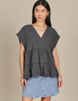 Fleur V Neck Top- Isle Of Mine