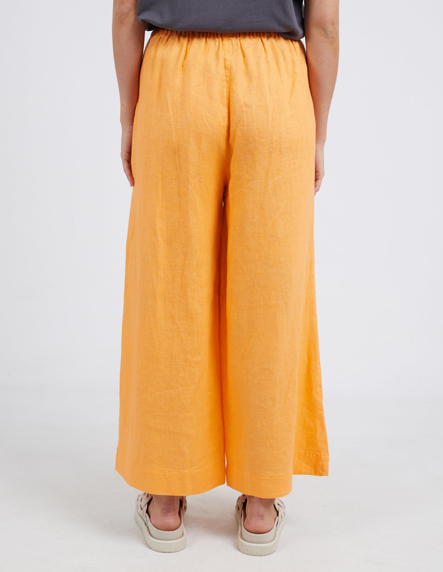 Hearts Of Palm Plus Size Mango Tango Solid Skimmer Pants