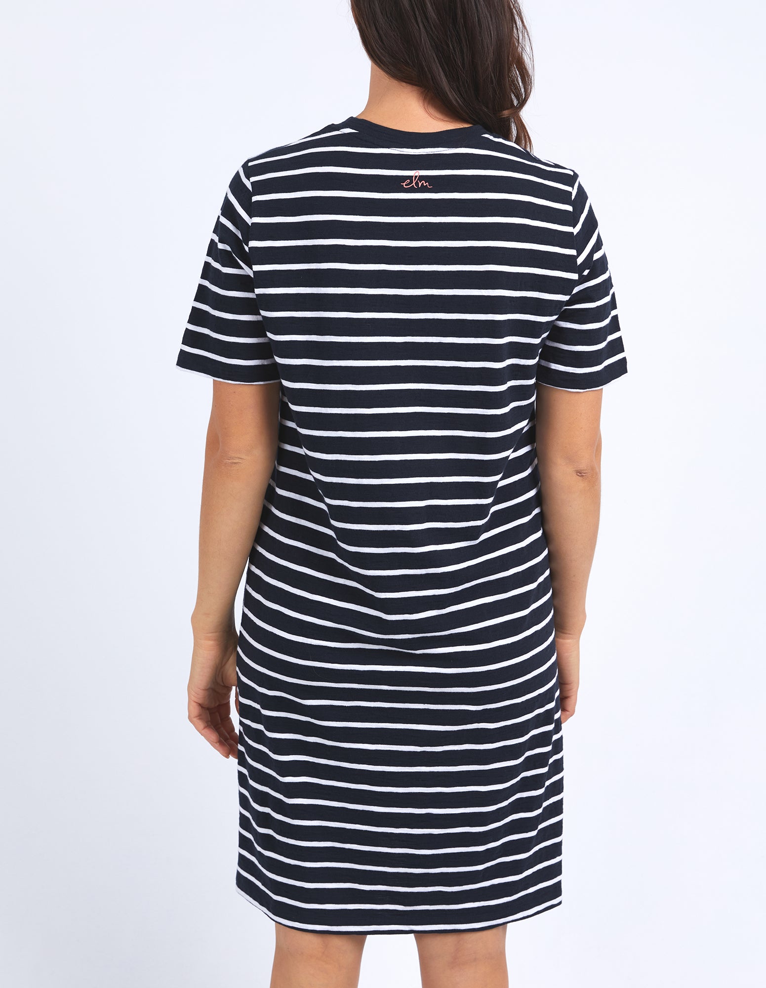 Zena Tee Dress - Navy and White Stripe - Elm Lifestyle