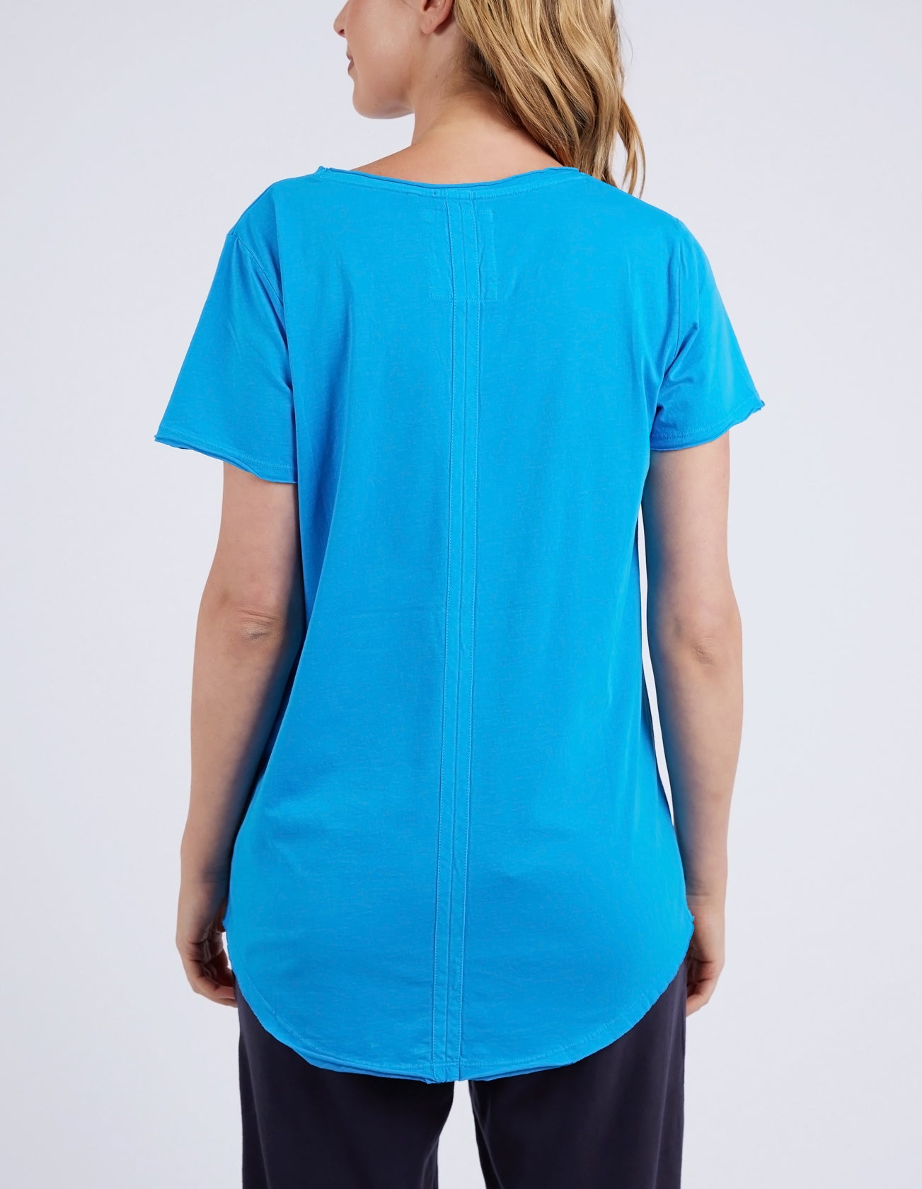 Fundamental Vee Tee - Ibiza Blue - Elm Lifestyle