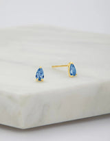 Abigail Stud Earring - Sapphire - Zafino