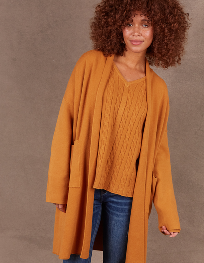 Alawa Cardigan - Ochre - Eb & Ive