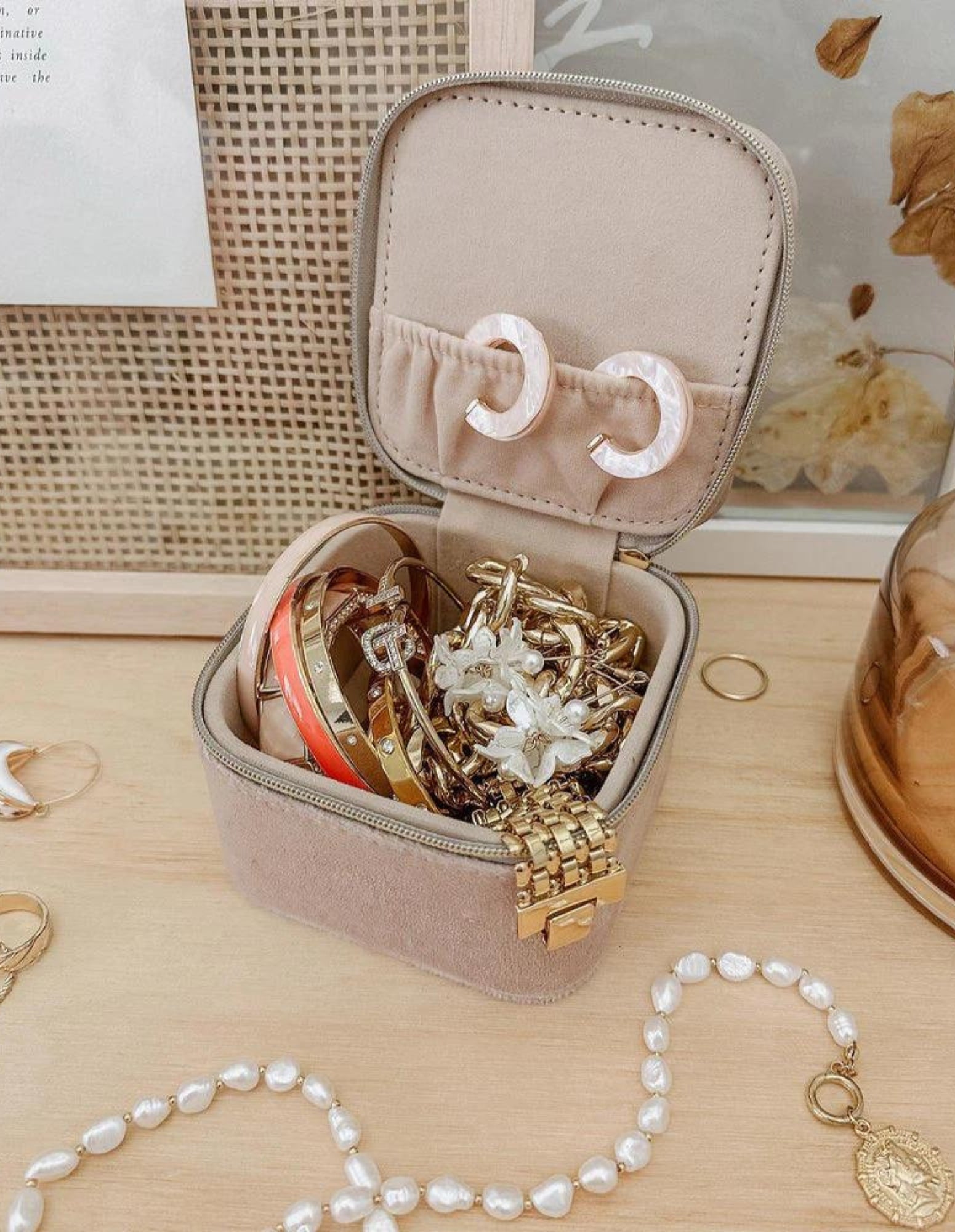 Beau Jewellery Box - Velvet Malt - Louenhide - FUDGE Gifts Home Lifestyle