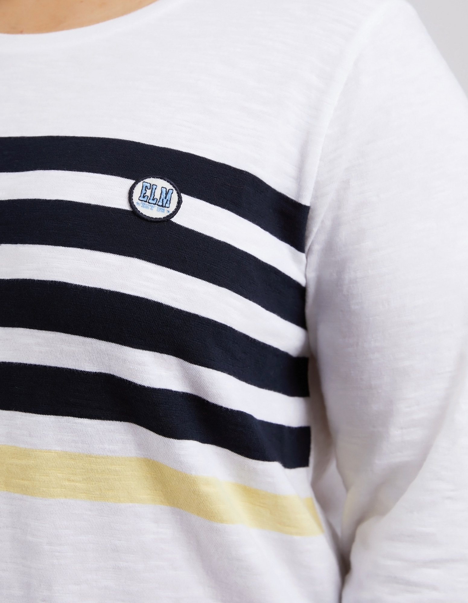 Byron Long Sleeve Tee - White - Elm Lifestyle