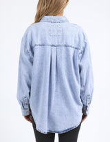 Daisy Over Shirt - Light Blue - Foxwood