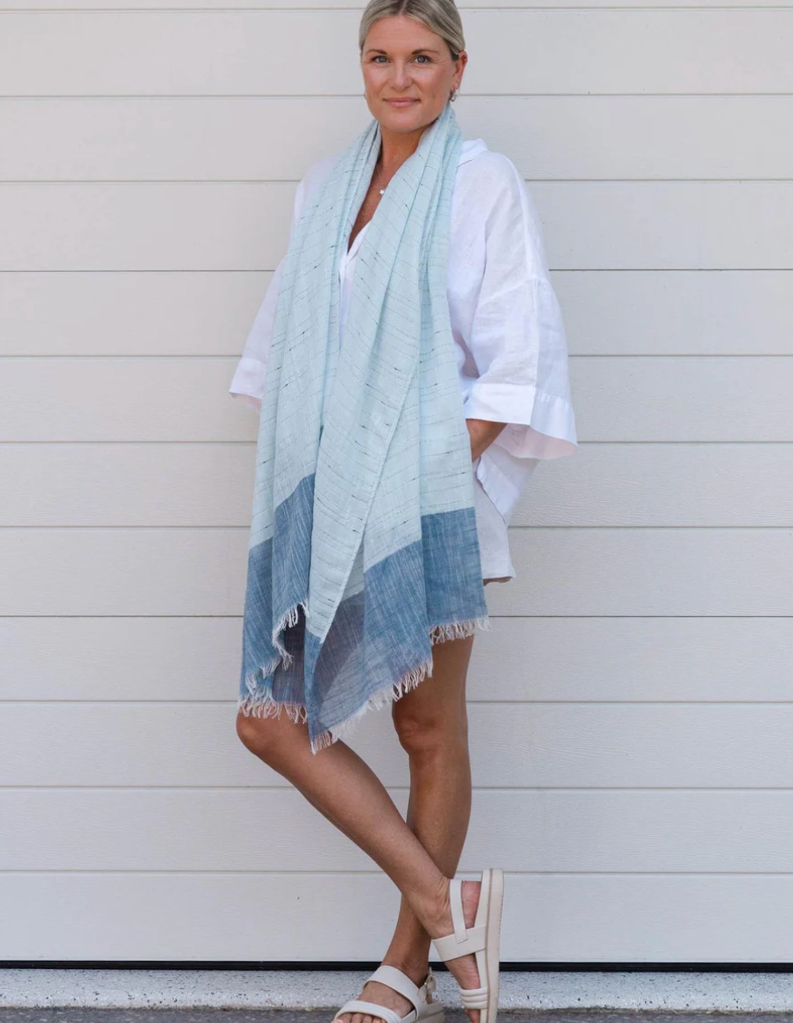 Twiggy Scarf - Denim - Louenhide - FUDGE Gifts Home Lifestyle