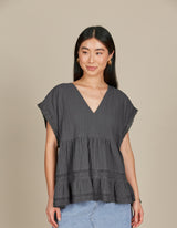 Fleur V Neck Top- Isle Of Mine