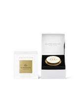 Gold Car Diffuser - A Tahaa Affair - Glasshouse Fragrances - FUDGE Gifts Home Lifestyle