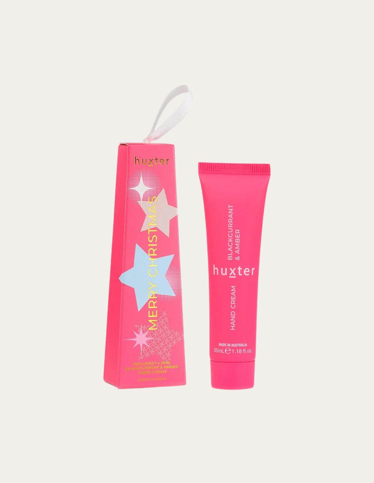 Hanging 35ml Hand Cream - Blackcurrant & Amber - Huxter