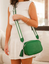 Jacinta Crossbody Bag - Metallic Green- Louenhide2