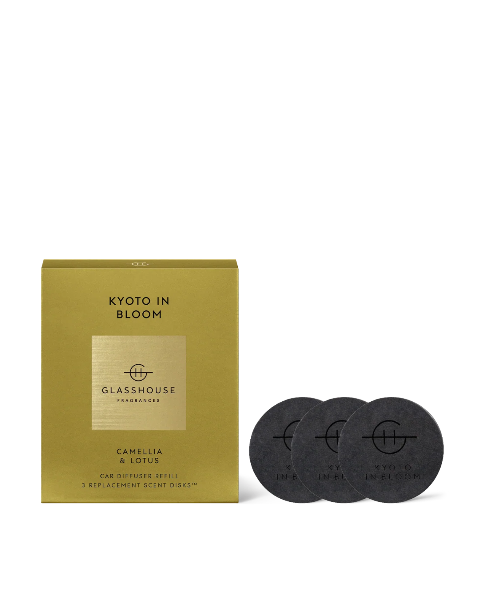 Replacement Scent Disks, Car Diffuser - Kyoto in Bloom - Glasshouse Fragrances