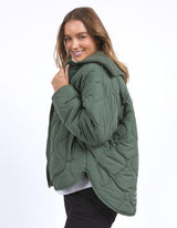 Mellow Quilted Jacket - Khaki - Foxwood