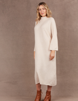 Paarl Tie Knit Dress - Oat - Eb & Ive