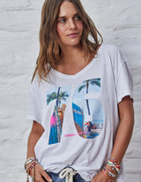 Palm Number V Neck Tees - Hammill&Co