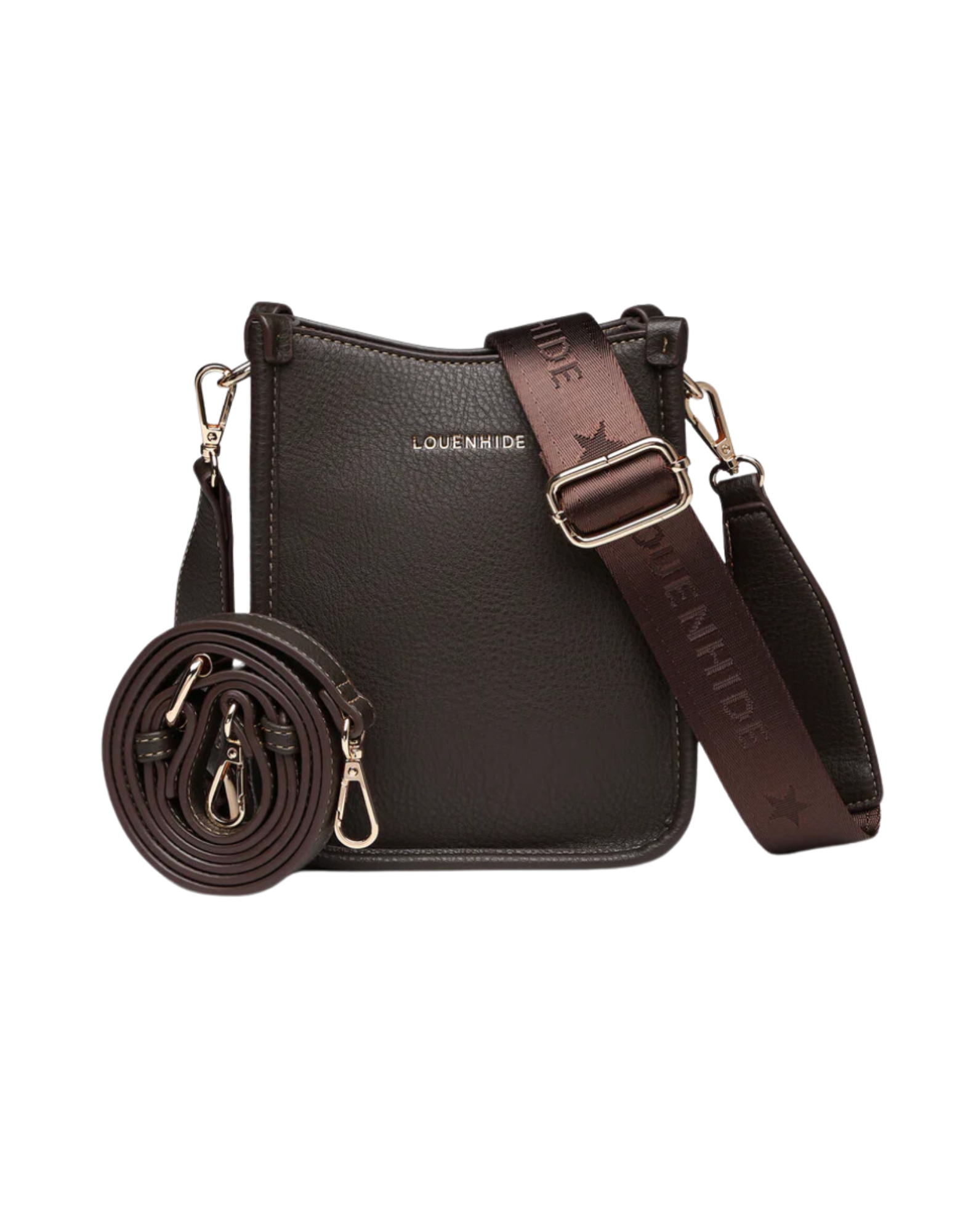 Parker Phone Crossbody Bag - Chocolate - Louenhide