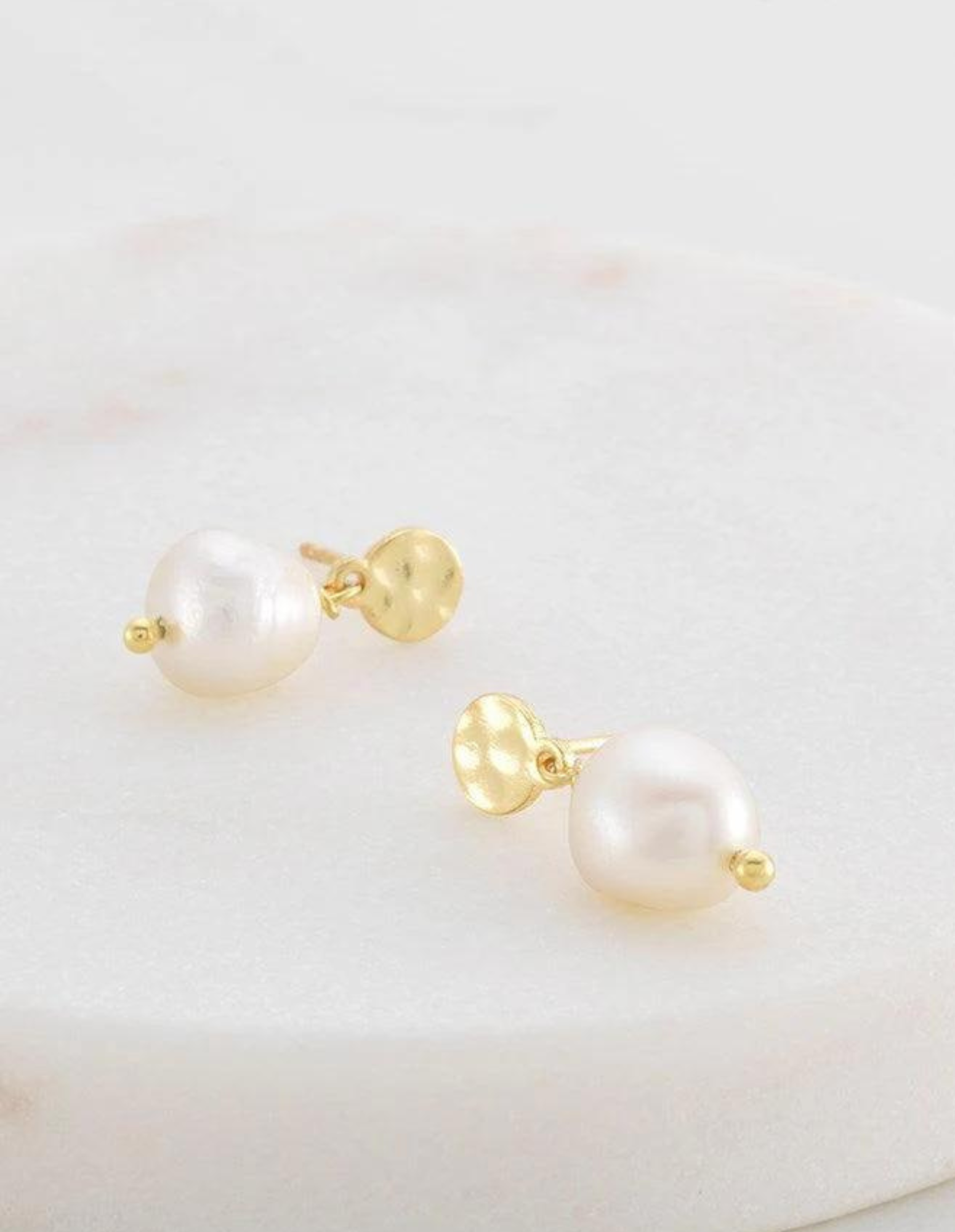 Penny Pearl Earring - Gold - Zafino