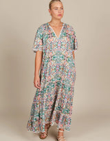 Esme Maxi Dress - Lotus Fleuron - Isle Of Mine