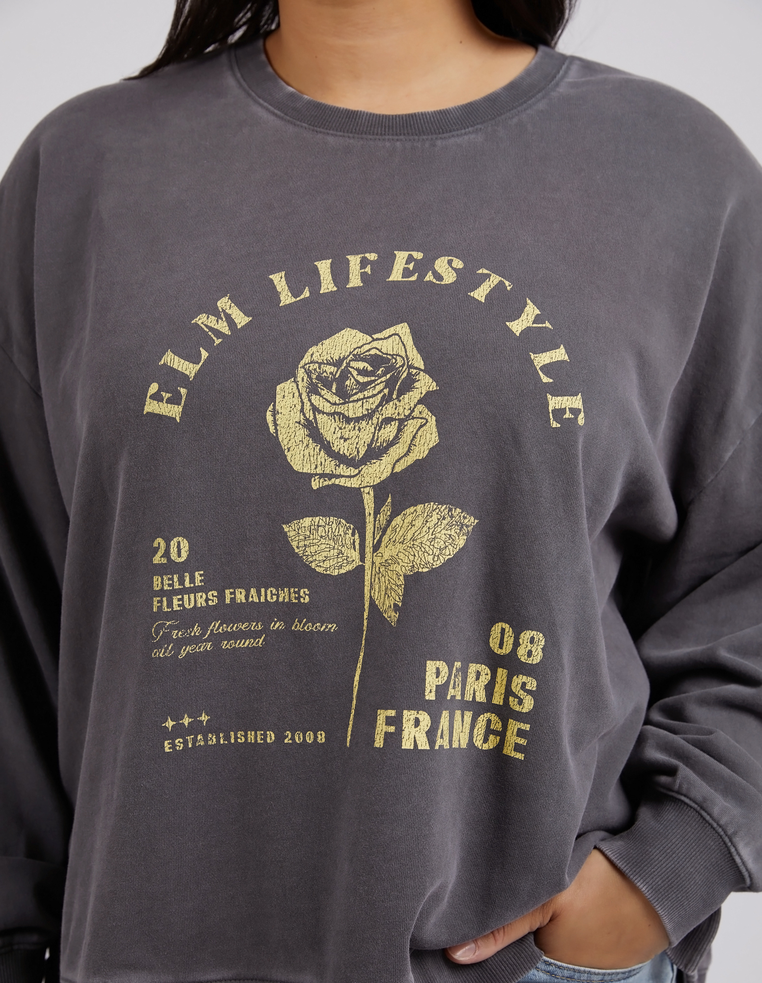 Thorn Crew - Washed Black - Elm Lifestyle