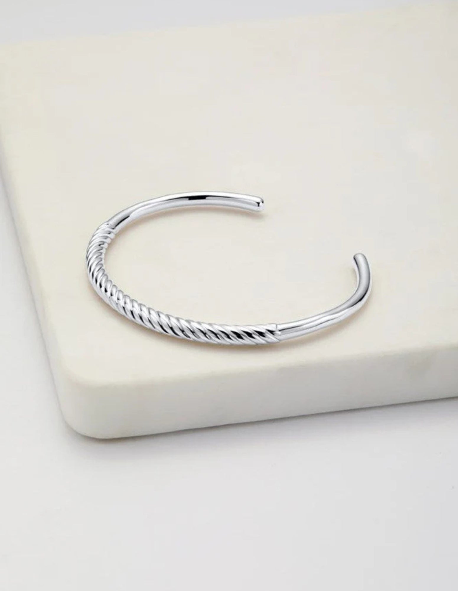 Tia Cuff Bracelet - Silver - Zafino