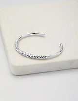 Tia Cuff Bracelet - Silver - Zafino