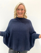 Poncho - Navy - Stella + Gemma