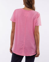 Fundamental Vee Tee - Bubblegum Pink - Elm Lifestyle - FUDGE Gifts Home Lifestyle