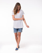 Fundamental Vee Tee - Stripe - Elm Lifestyle - FUDGE Gifts Home Lifestyle