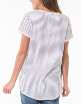 Fundamental Vee Tee - Stripe - Elm Lifestyle - FUDGE Gifts Home Lifestyle