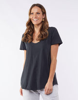 Fundamental Vee Tee - Washed Black - Elm Lifestyle - FUDGE Gifts Home Lifestyle