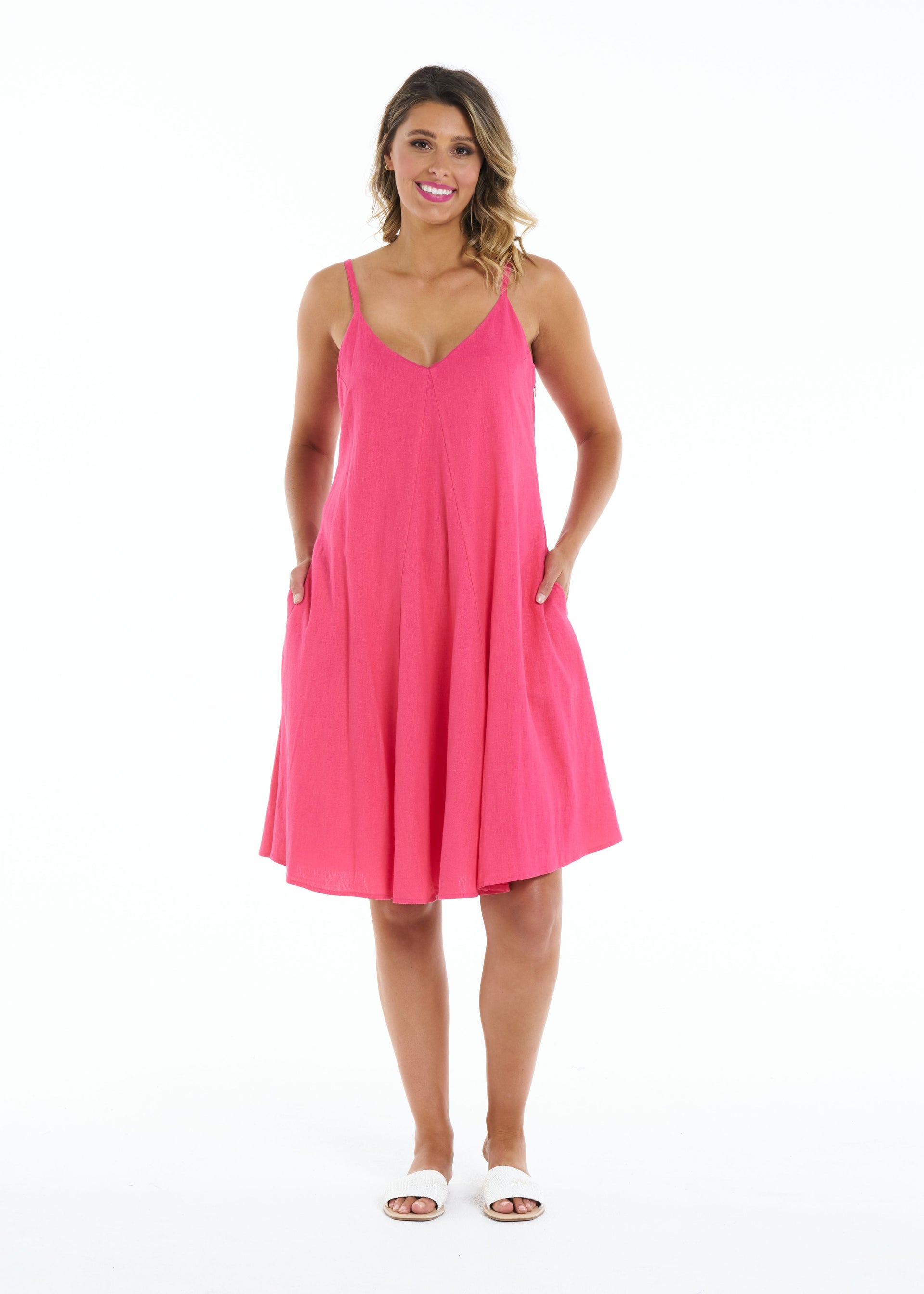 Maree Dress - Flamingo - Betty Basics – FUDGE Gifts Home Lifestyle