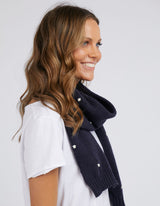 Dotty Scarf - Navy - Elm Lifestyle - FUDGE Gifts Home Lifestyle