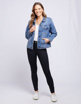 Angie Denim Jacket - Blue - Elm Lifestyle - FUDGE Gifts Home Lifestyle